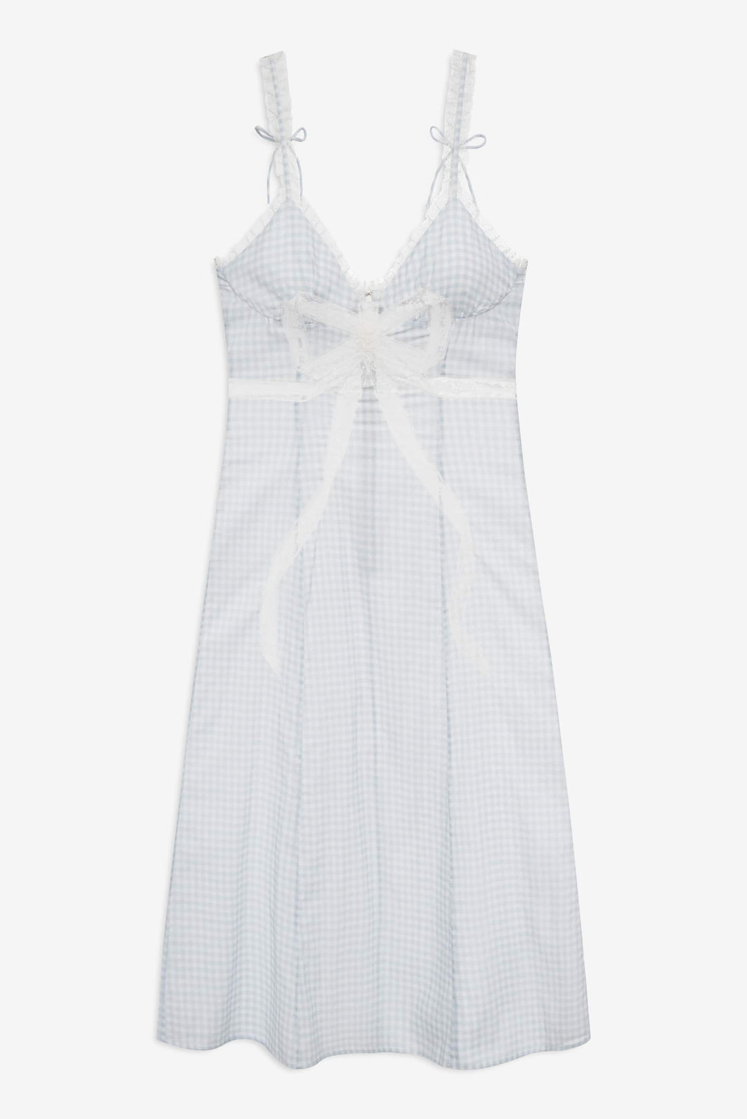 Bluebell Gingham Midi Dress - Blue | For Love and Lemons