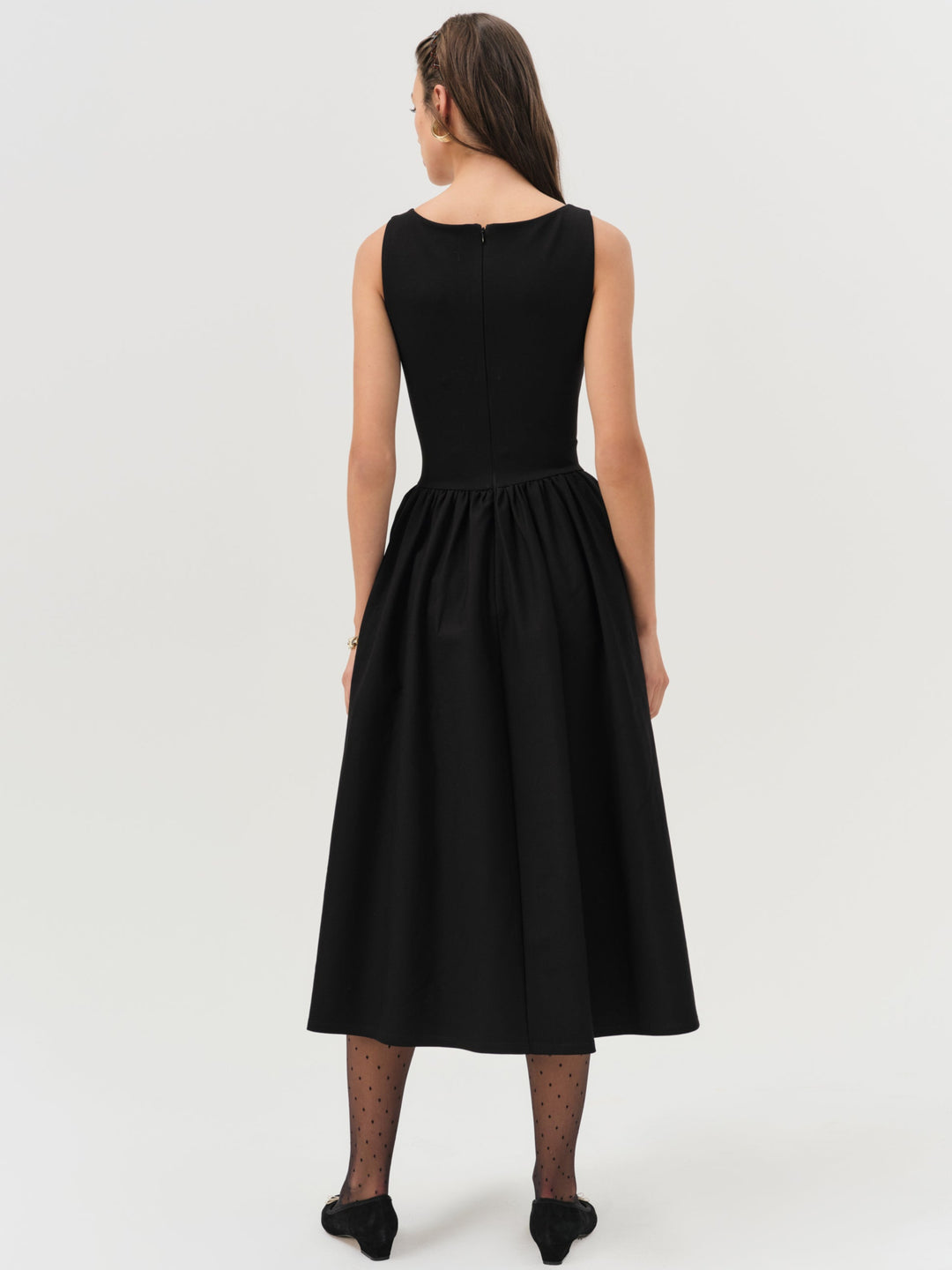 Anika Midi Dress - Black | For Love and Lemons