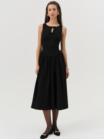 Anika Midi Dress - Black | For Love and Lemons