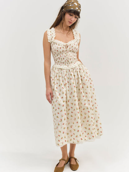 Morgan Midi Dress - White | For Love and Lemons