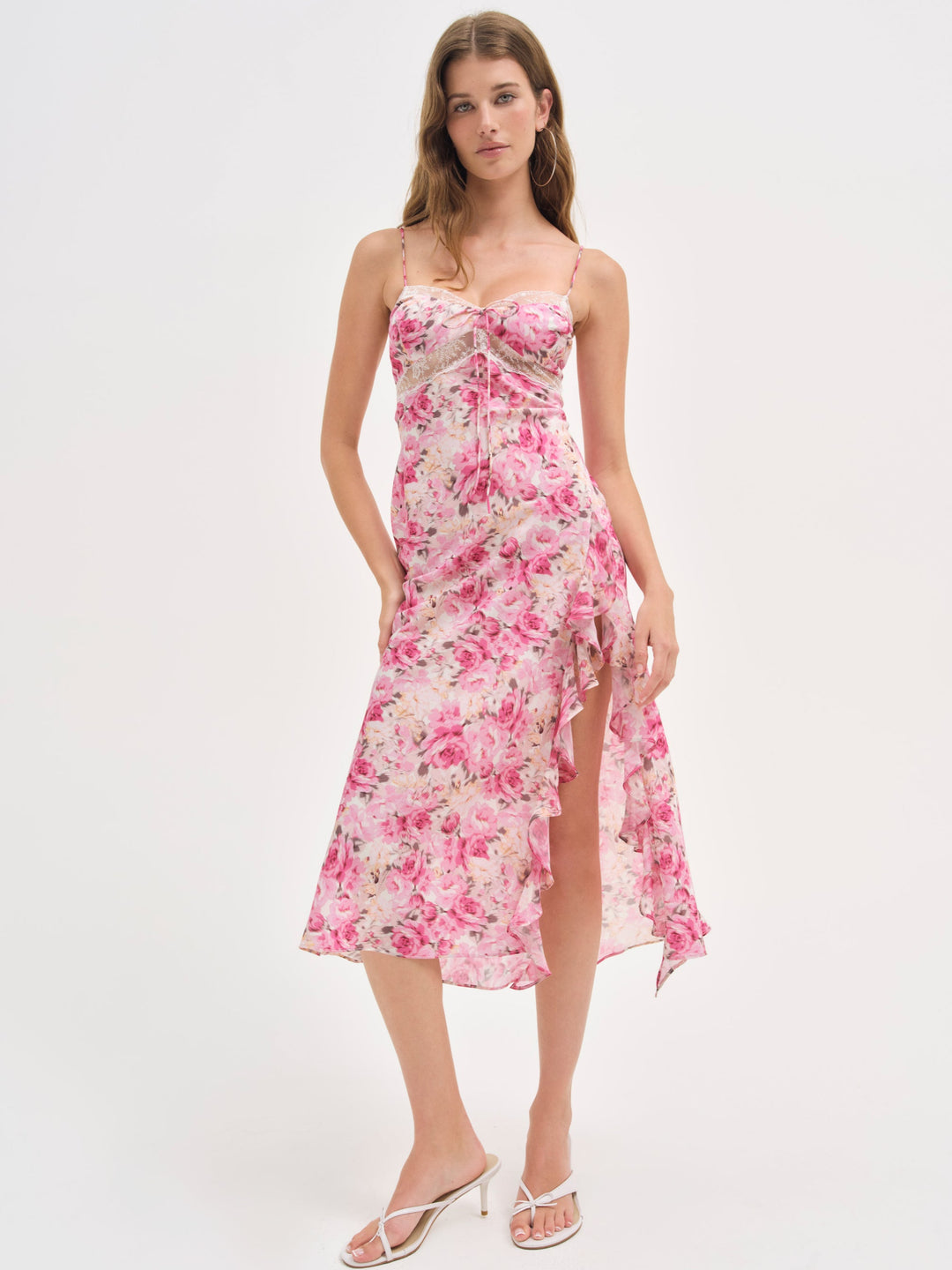 Angelina Midi Dress - Pink | For Love and Lemons