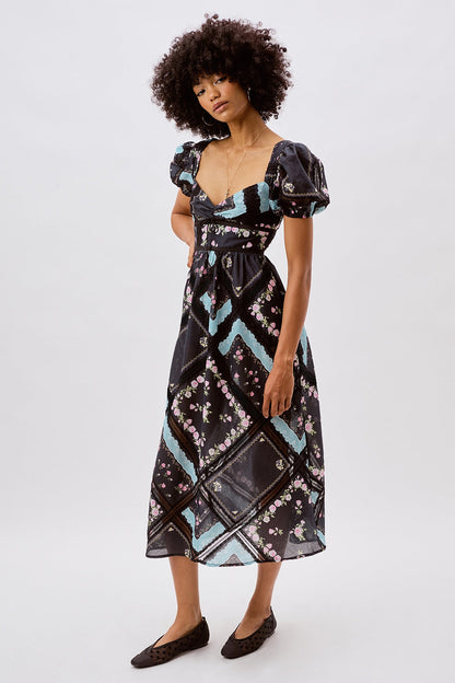 Margaret Midi Dress - Black | For Love and Lemons