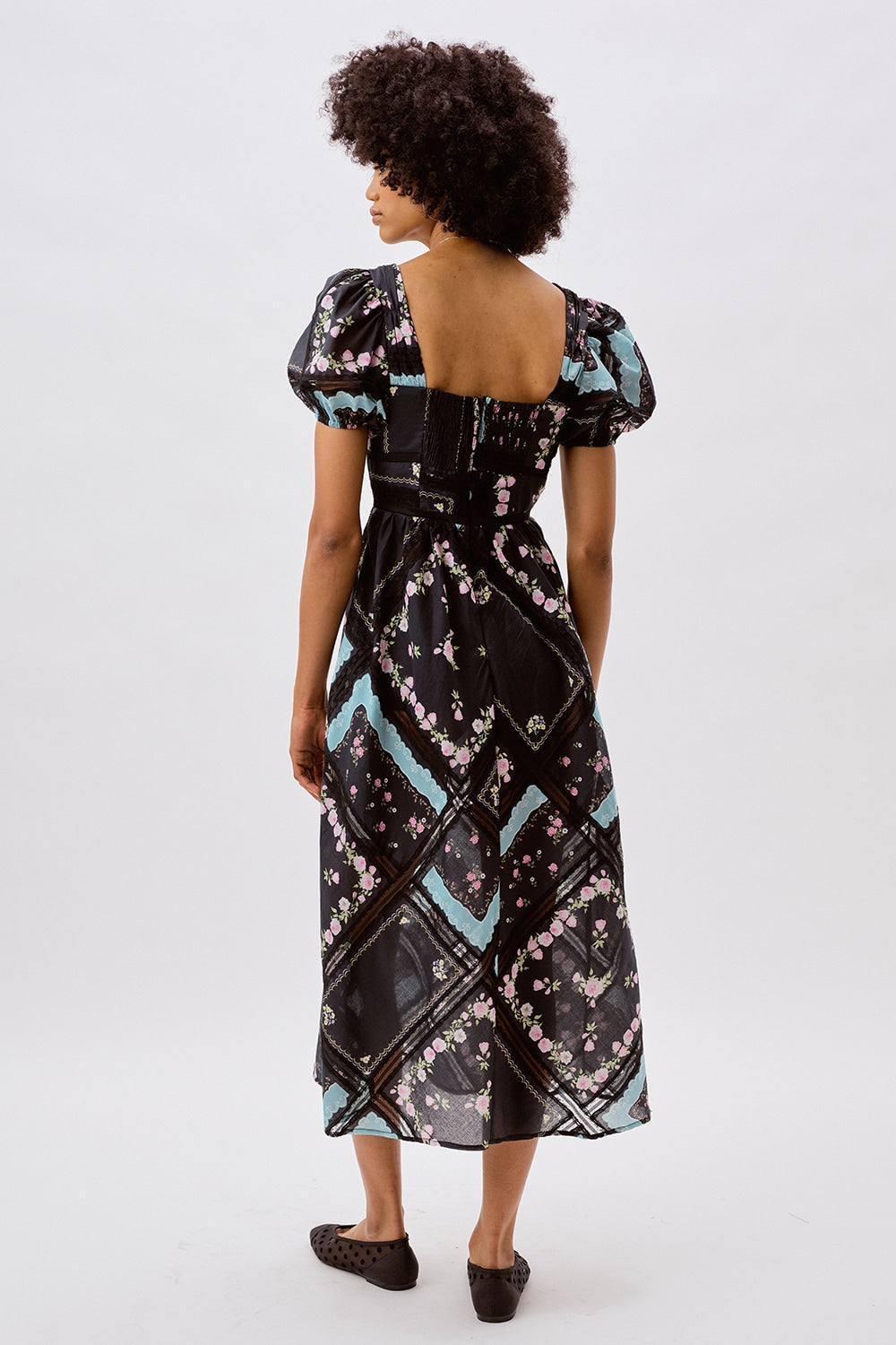 Margaret Midi Dress - Black | For Love and Lemons
