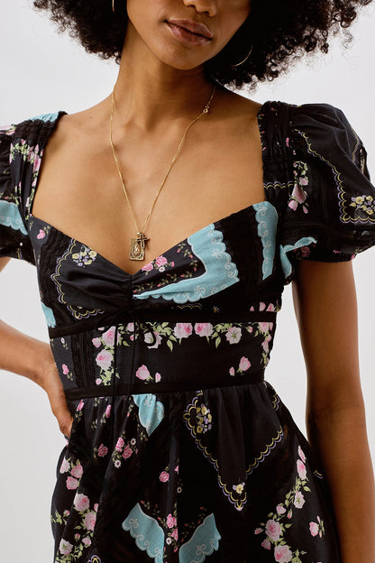 Margaret Midi Dress - Black | For Love and Lemons