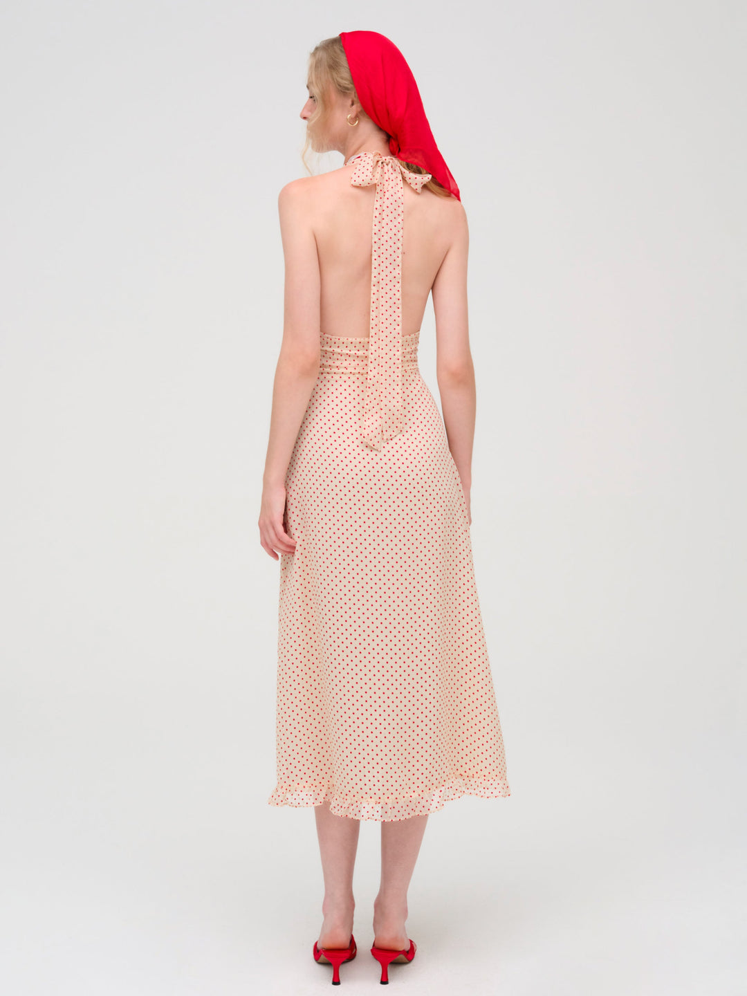 Love Dot Midi Dress - Cream | For Love and Lemons