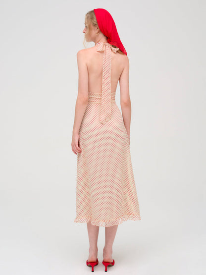 Love Dot Midi Dress - Cream | For Love and Lemons