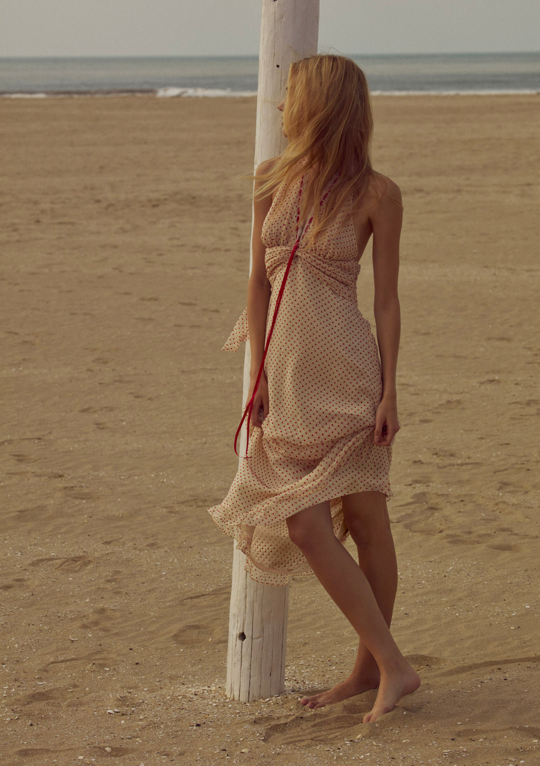 Love Dot Midi Dress - Cream | For Love and Lemons