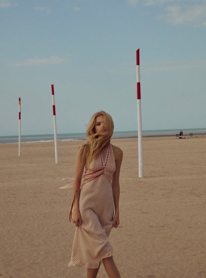 Love Dot Midi Dress - Cream | For Love and Lemons