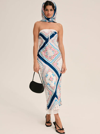 Daisy Mae Midi Dress - Blue | For Love and Lemons