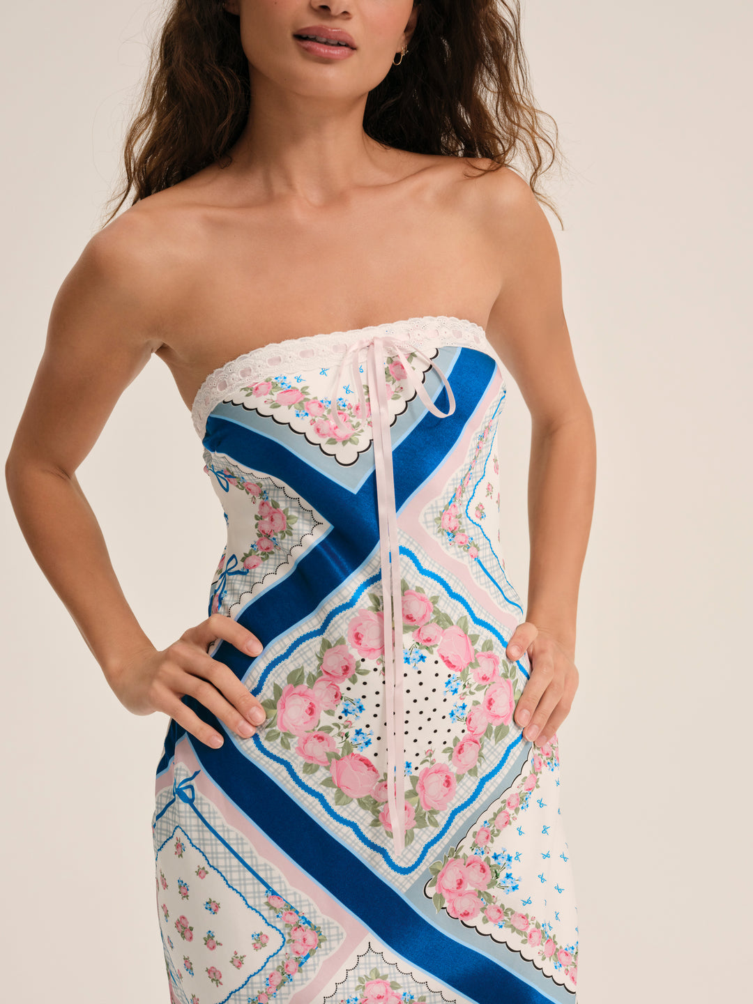 Daisy Mae Midi Dress - Blue | For Love and Lemons