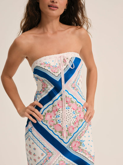 Daisy Mae Midi Dress - Blue | For Love and Lemons