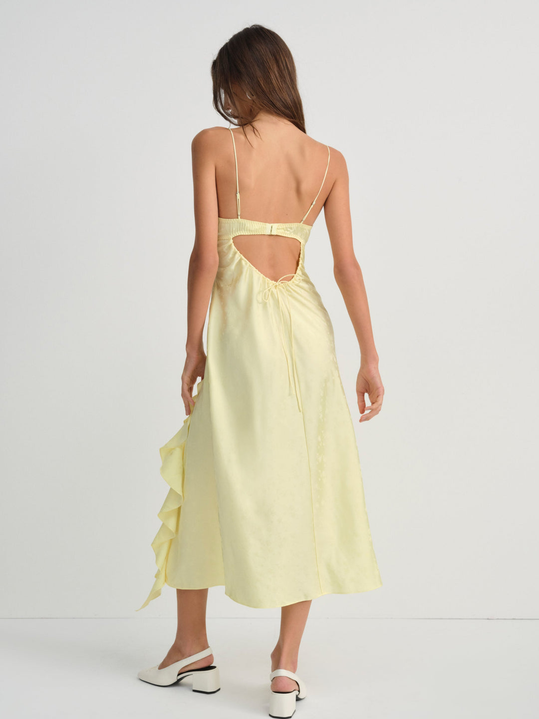Chania Midi Dress - Yellow | For Love and Lemons