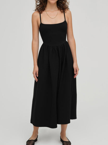 Wilhelmina Midi Dress - Black | For Love and Lemons