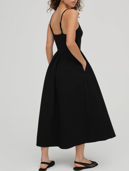 Wilhelmina Midi Dress - Black | For Love and Lemons