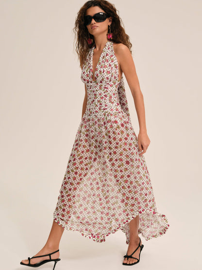 Betty Bud Maxi Dress - White | For Love and Lemons