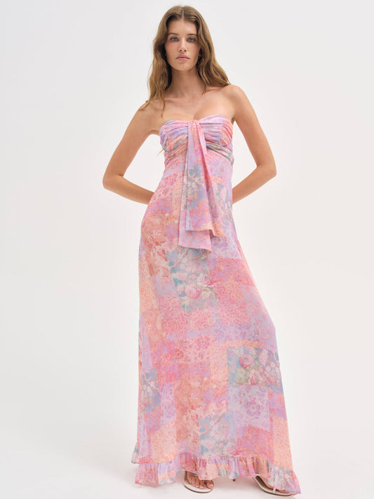 Teagan Maxi Dress - Pink | For Love and Lemons