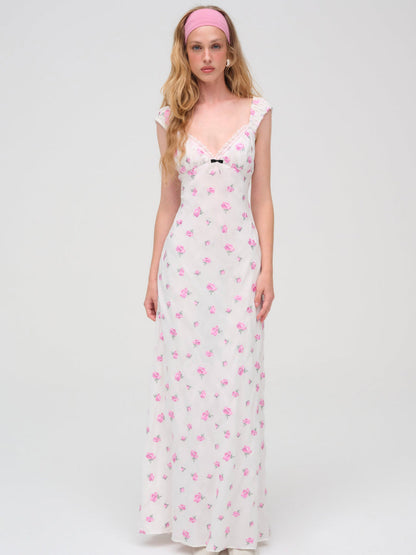 Emmaline Maxi Dress - White | For Love and Lemons