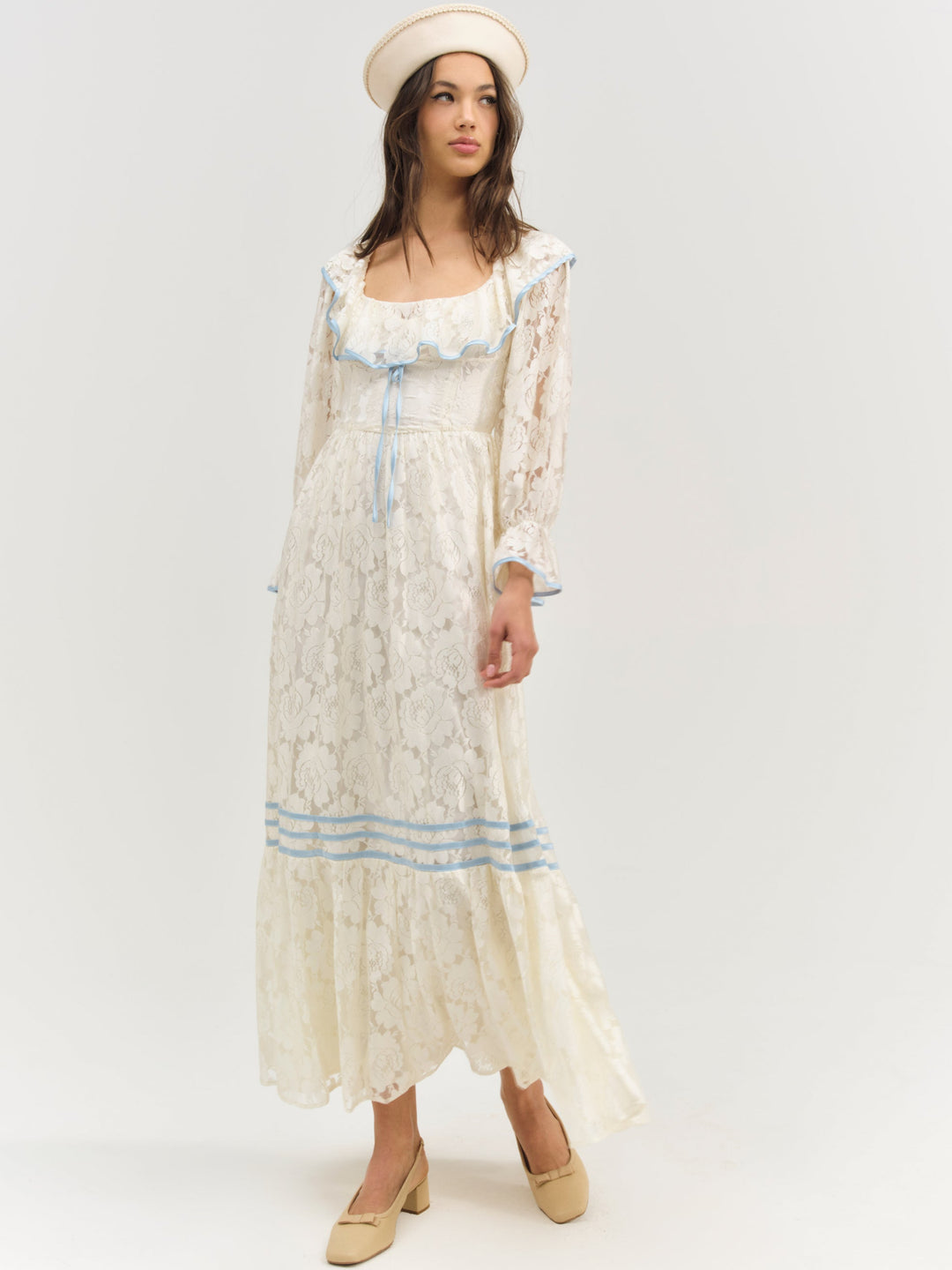Severine Maxi Dress - Cream | For Love and Lemons