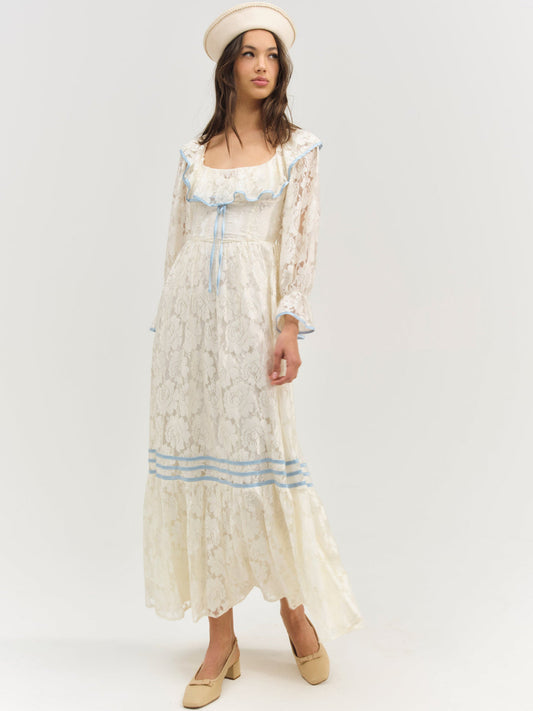 Severine Maxi Dress - Cream | For Love and Lemons