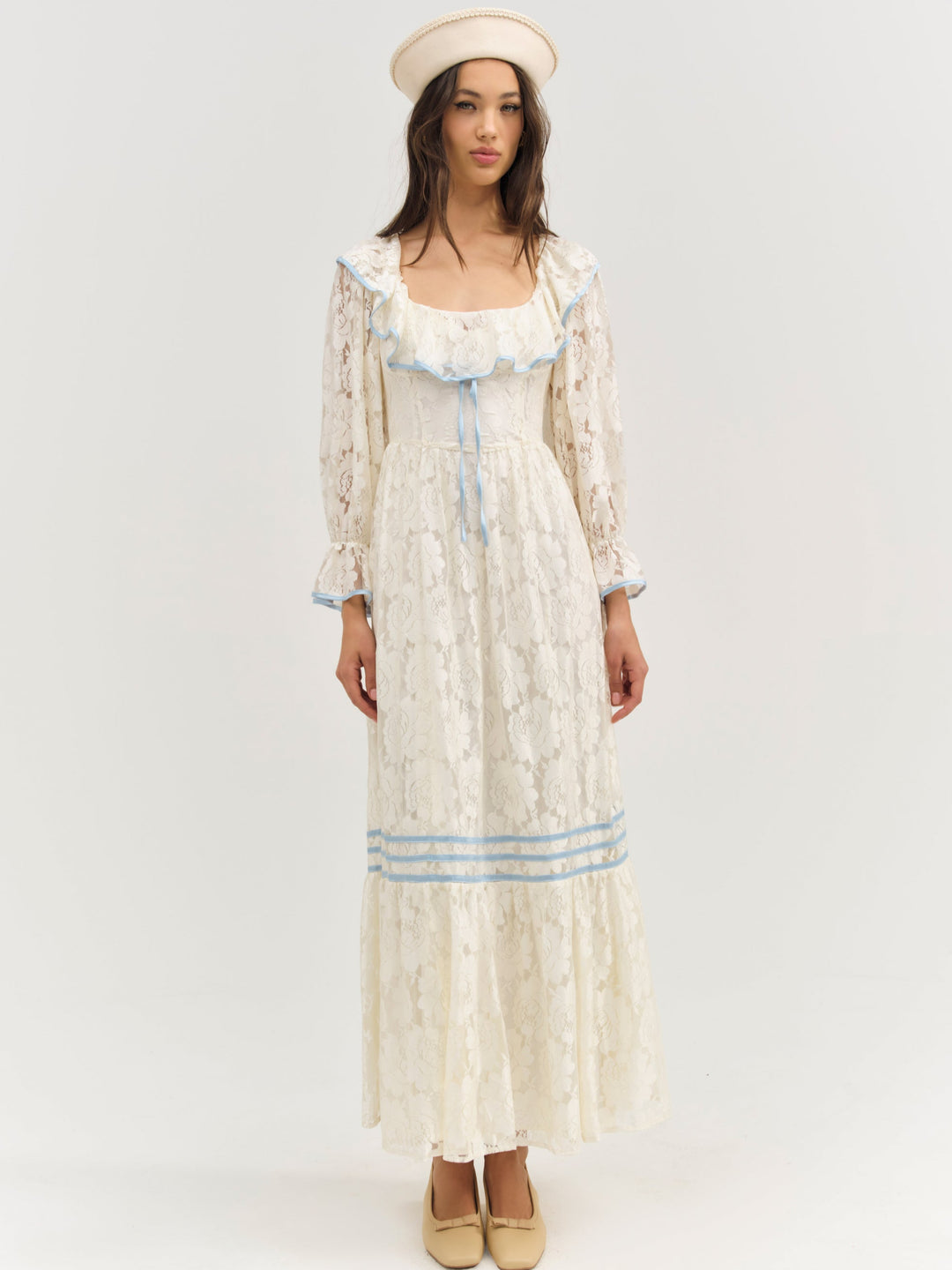 Severine Maxi Dress - Cream | For Love and Lemons