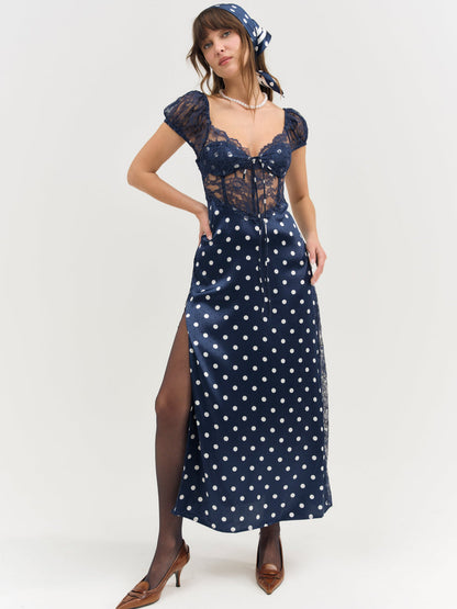 Casey Maxi Dress - Navy | For Love and Lemons