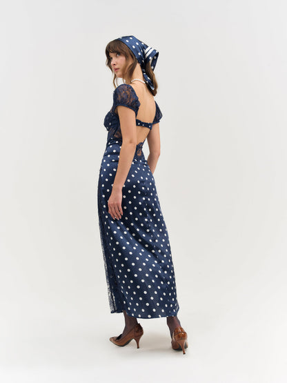 Casey Maxi Dress - Navy | For Love and Lemons