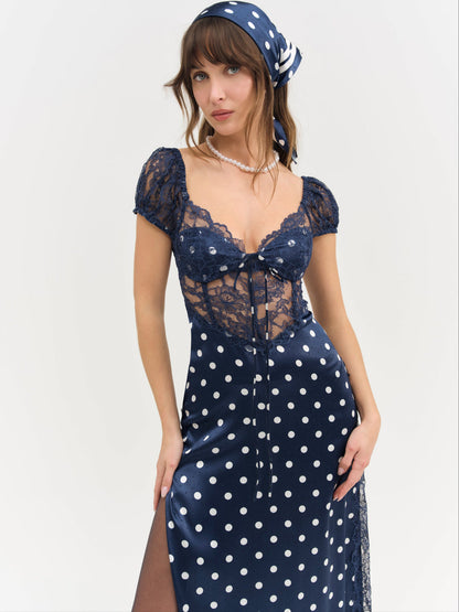 Casey Maxi Dress - Navy | For Love and Lemons