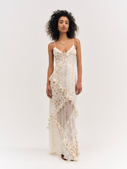 Josalyn Maxi Dress - Cream | For Love and Lemons