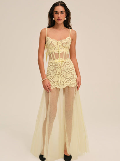 Viola Gown - Yellow | For Love and Lemons