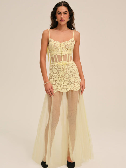 Viola Gown - Yellow | For Love and Lemons