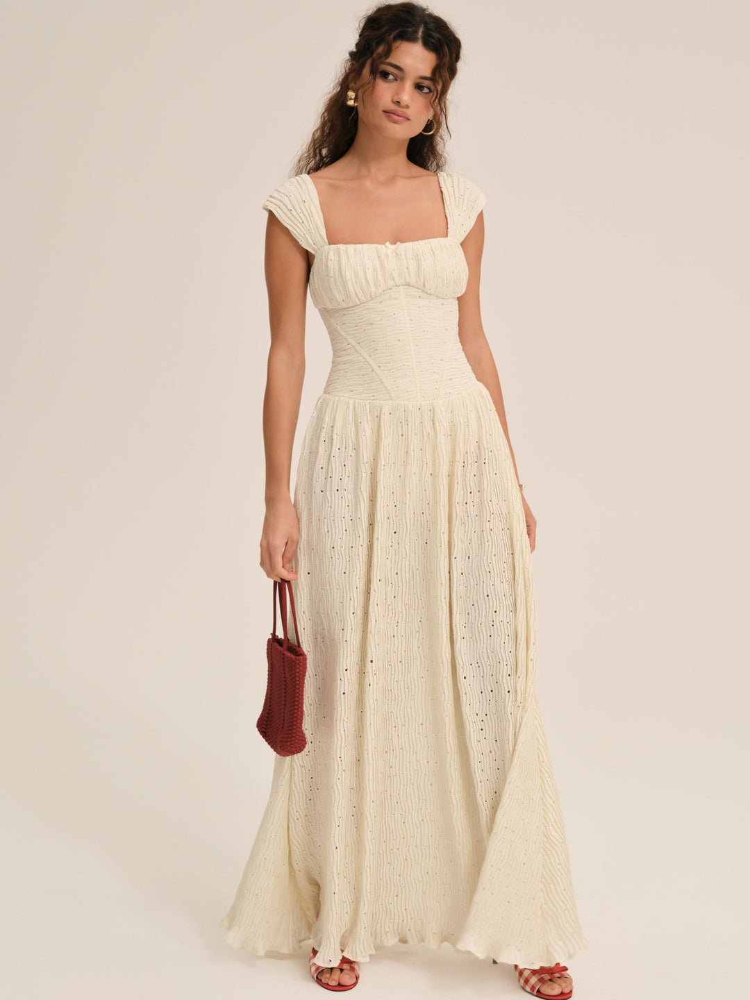 Erika Bustier Maxi Dress - Natural | For Love and Lemons