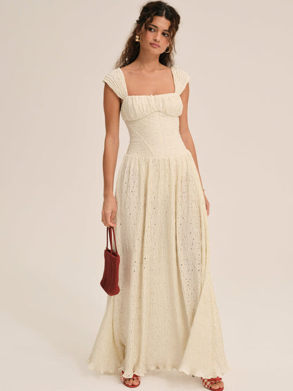 Erika Bustier Maxi Dress - Natural | For Love and Lemons