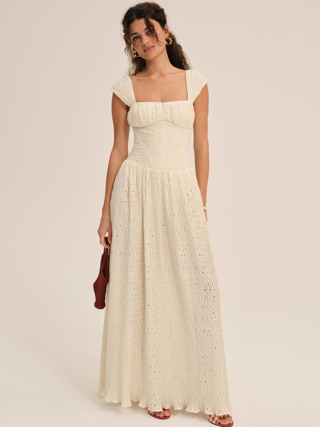 Erika Bustier Maxi Dress - Natural | For Love and Lemons