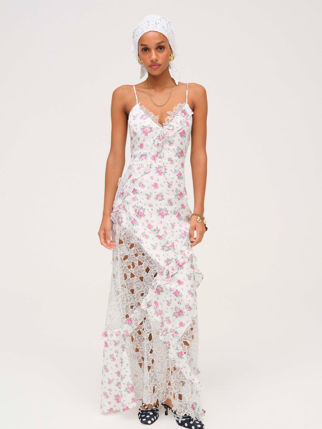 Josalyn Maxi Dress - White | For Love and Lemons