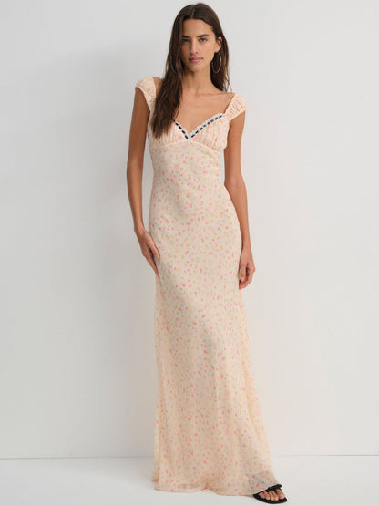 Emmaline Maxi Dress - Peach | For Love and Lemons