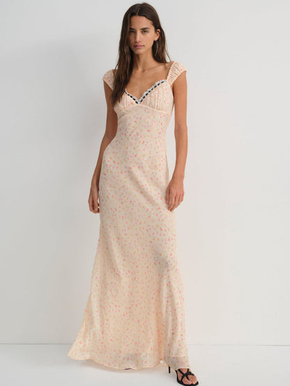 Emmaline Maxi Dress - Peach | For Love and Lemons