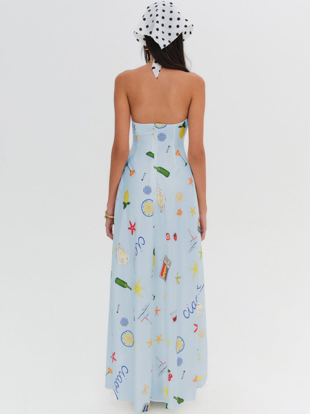 Carla Strapless Maxi Dress - Blue | For Love and Lemons