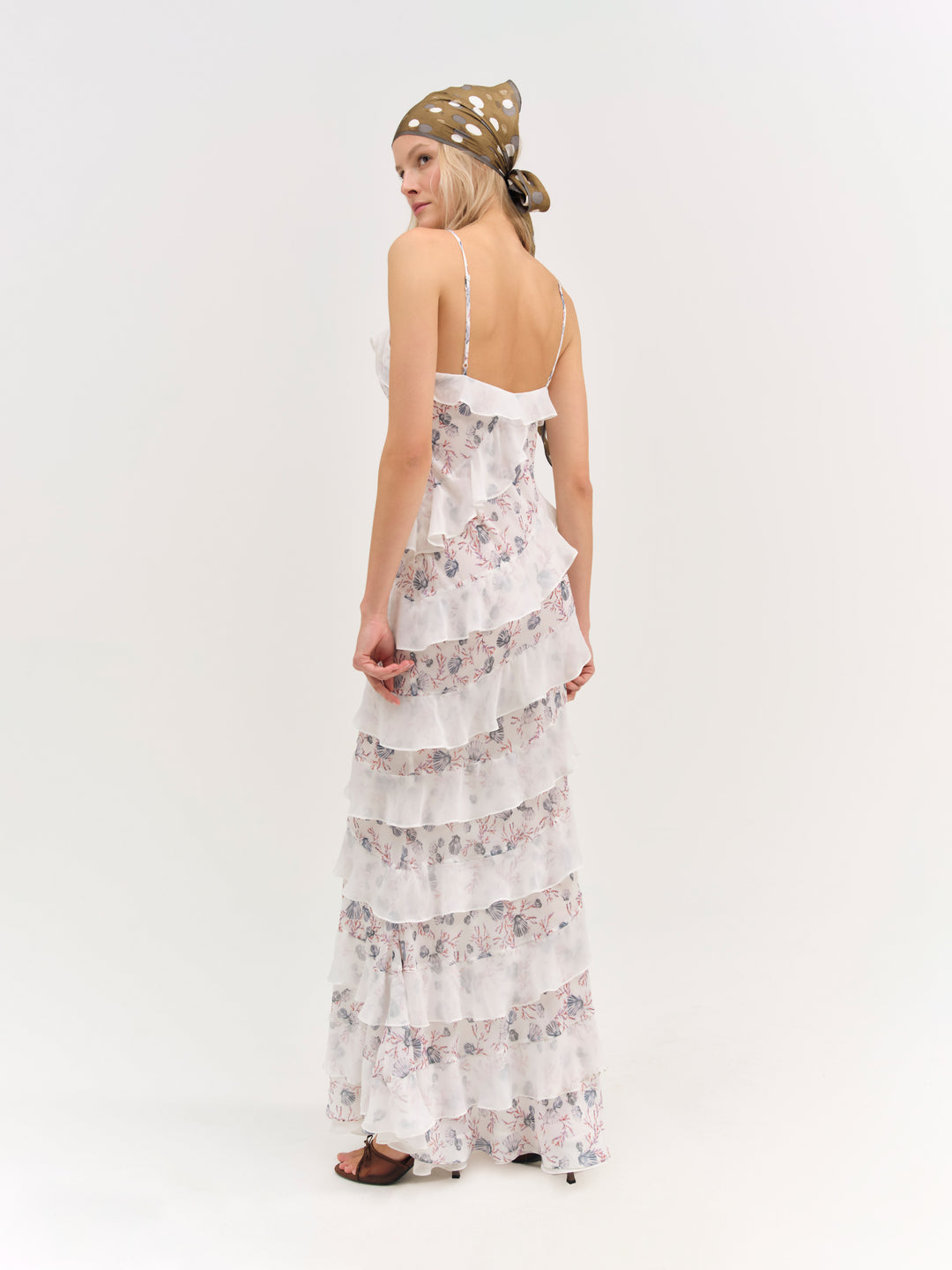 Debby Ruffled Maxi Dress - White | For Love and Lemons