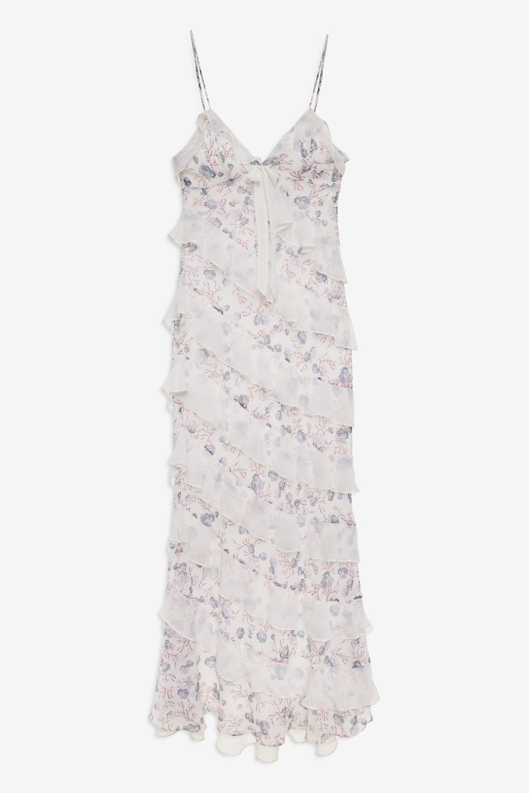 Debby Ruffled Maxi Dress - White | For Love and Lemons