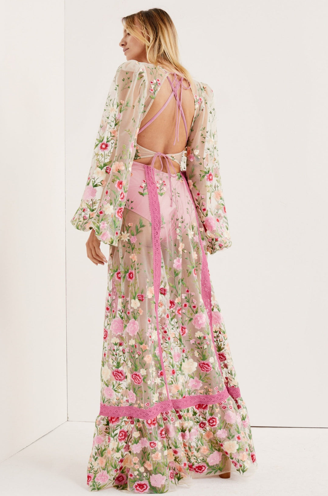 Luna Maxi Dress - Pink | For Love and Lemons