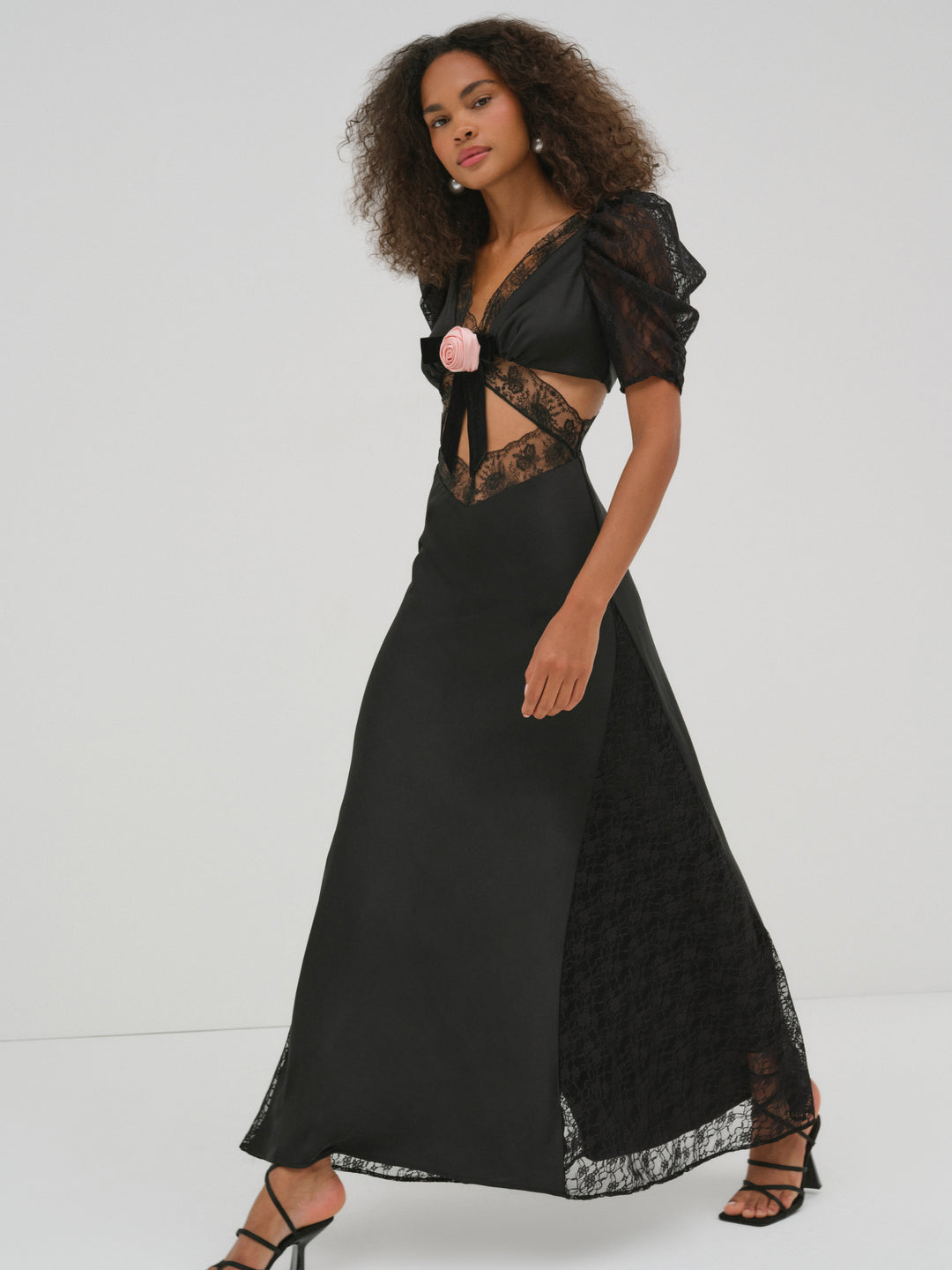 Corinne Maxi Dress - Black | For Love and Lemons