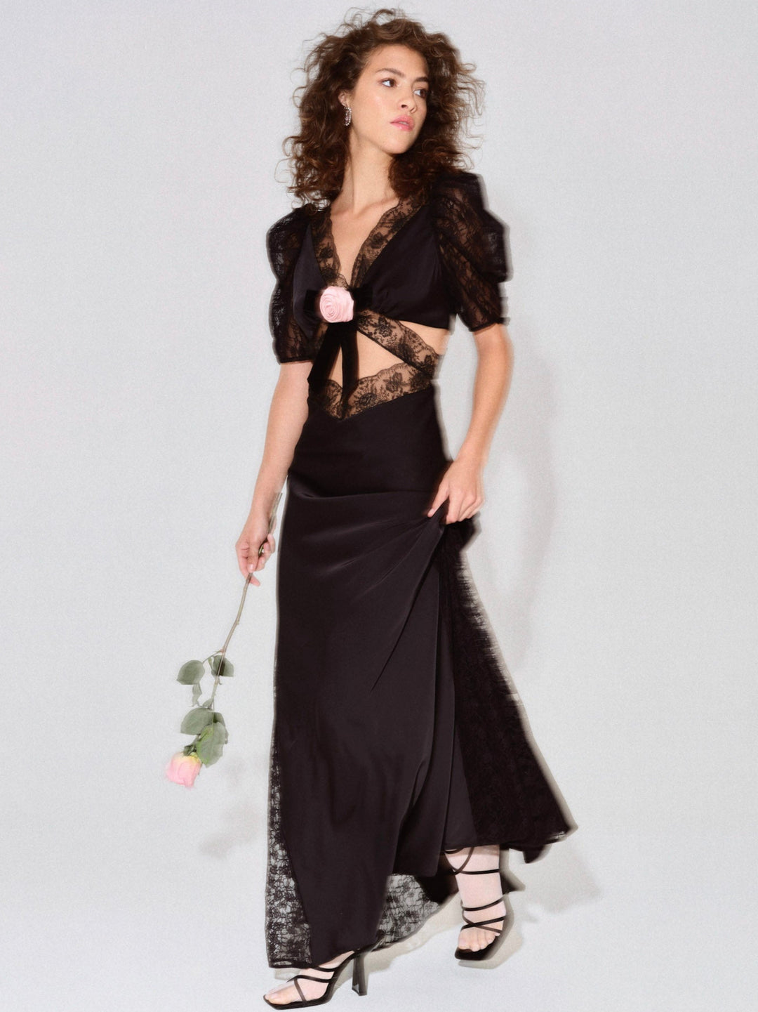 Corinne Maxi Dress - Black | For Love and Lemons
