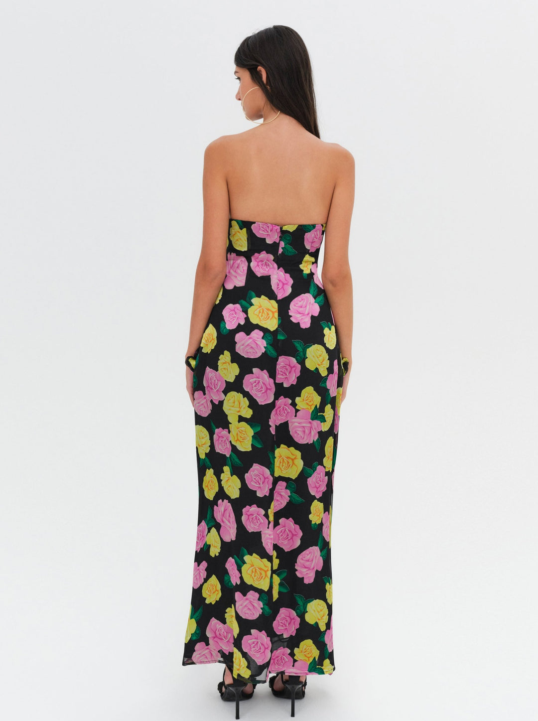 Madison Strapless Maxi Dress - Black | For Love and Lemons