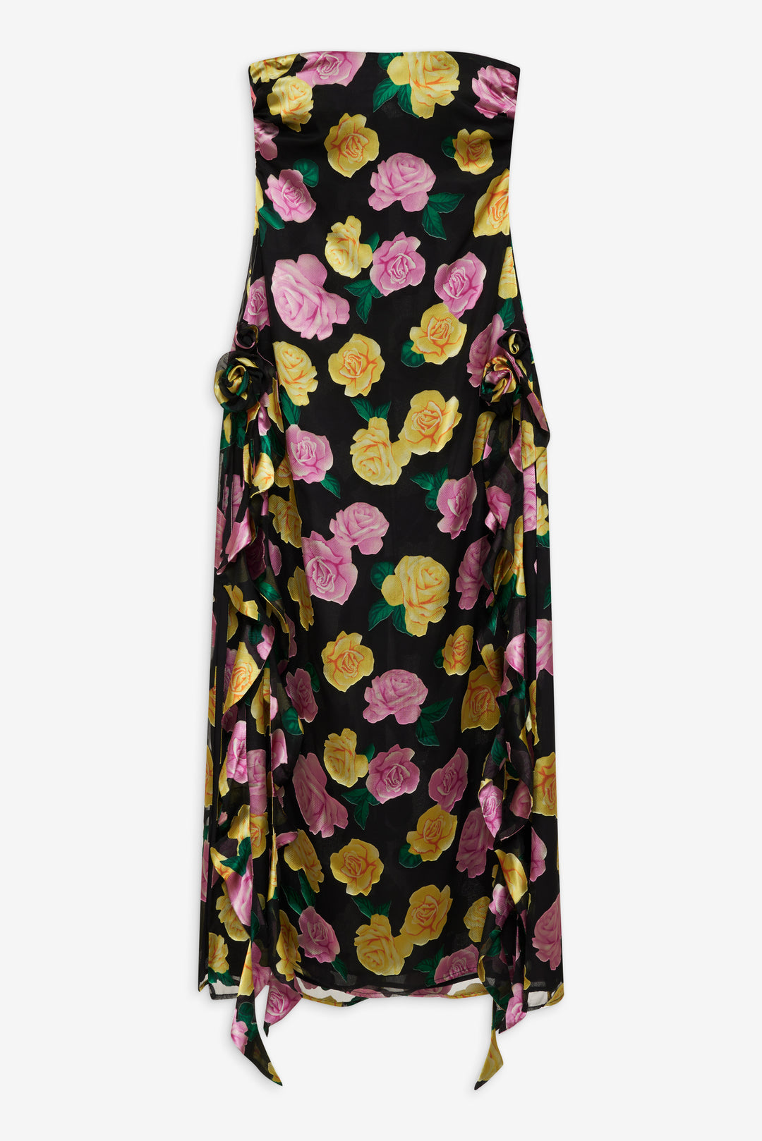 Madison Strapless Maxi Dress - Black | For Love and Lemons