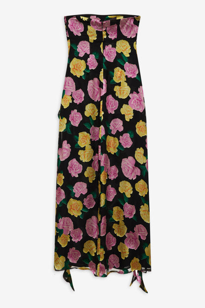 Madison Strapless Maxi Dress - Black | For Love and Lemons